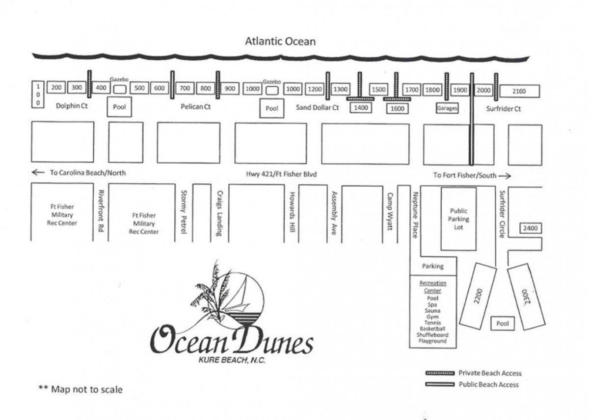 MAP OF OCEAN DUNES