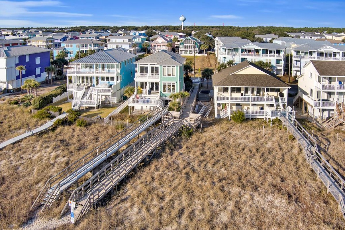 BEACH SIDE VIEW FROM ABOVE