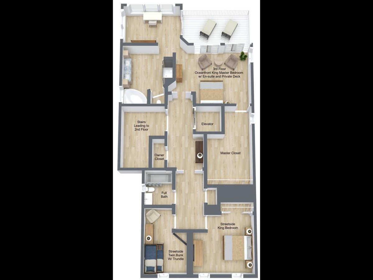 5_00 Somewhere- 2 Floor- 3D Floor Plan