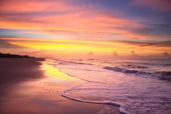 sunrise at Carolina Beach, book a Carolina Beach vacation rental with Victory Beach